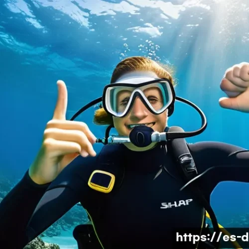 Home 13 다이빙 강사 실습 과정 생생 후기 - **Prompt:** A vibrant, high-definition image of a skilled female diving instructor, wearing a comple...