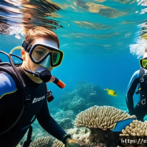 Home 30 다이빙 강사 자격증 취득 과정 - A professional scuba diving instructor teaching a diverse group of adult students in clear Mediterra...
